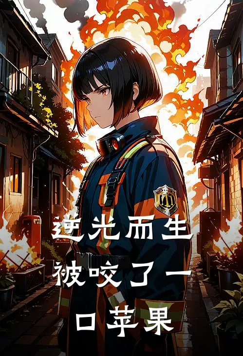 逆光而生被咬了一口苹果